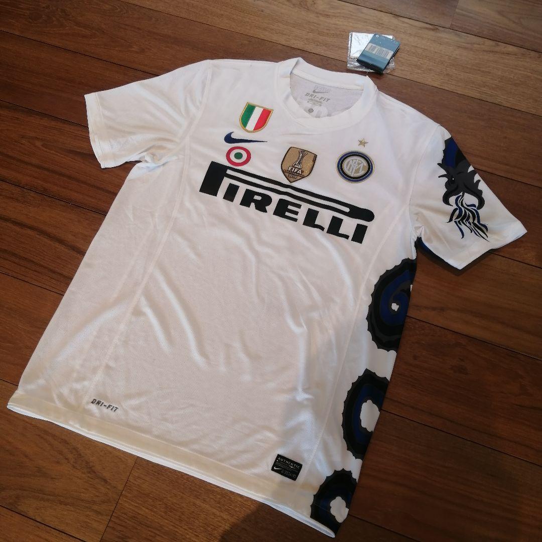 新品正規タグ付 インテル 長友佑都 3冠パッチ付 オーセンティック ユニフォーム