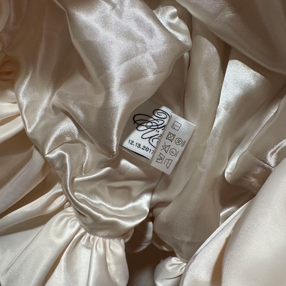 お値下げ不可treat ürself サテンバルーンぺプラムミニワンピース