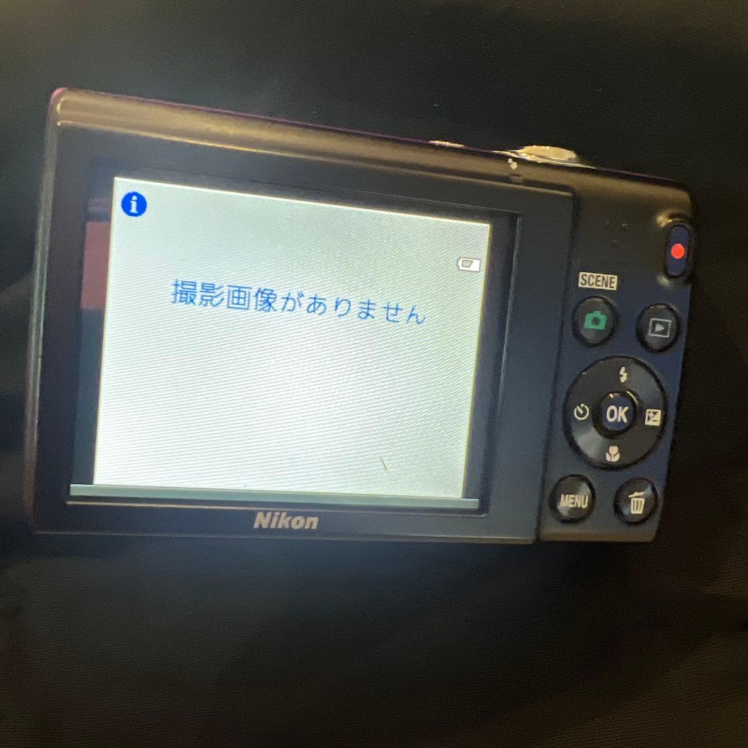 動作OK Nikon デジタルカメラ本体　紫coolpix S5100