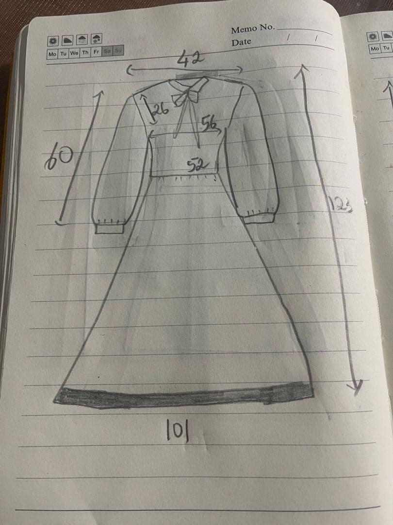 着物リメイクワンピース　本場大島紬　正絹　新品