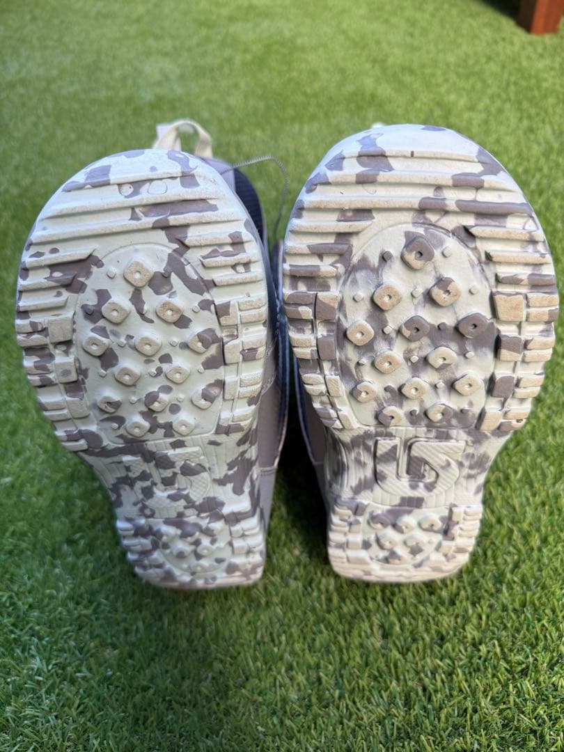 子供キッズ Burton ジップライン BOAスノーボードブーツ グレー22cm