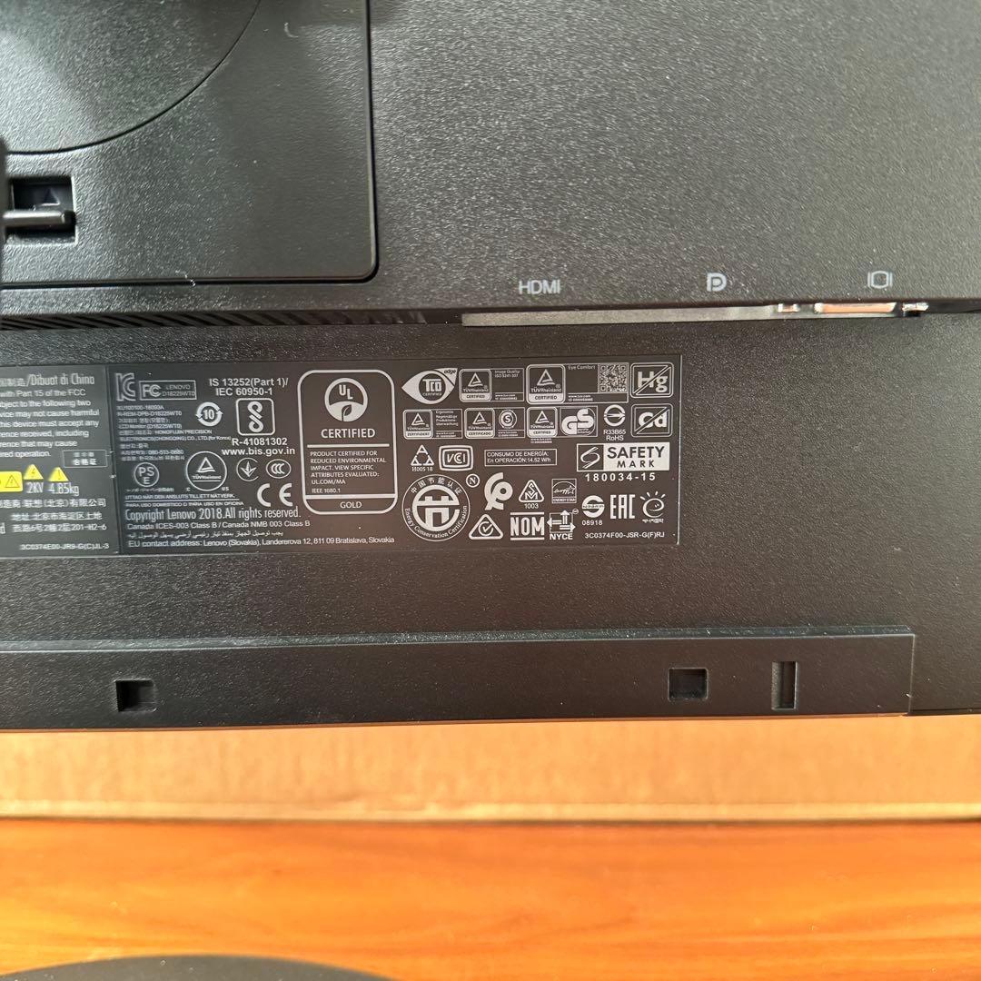 美品　Lenovo ThinkVision T23d-10 モニター