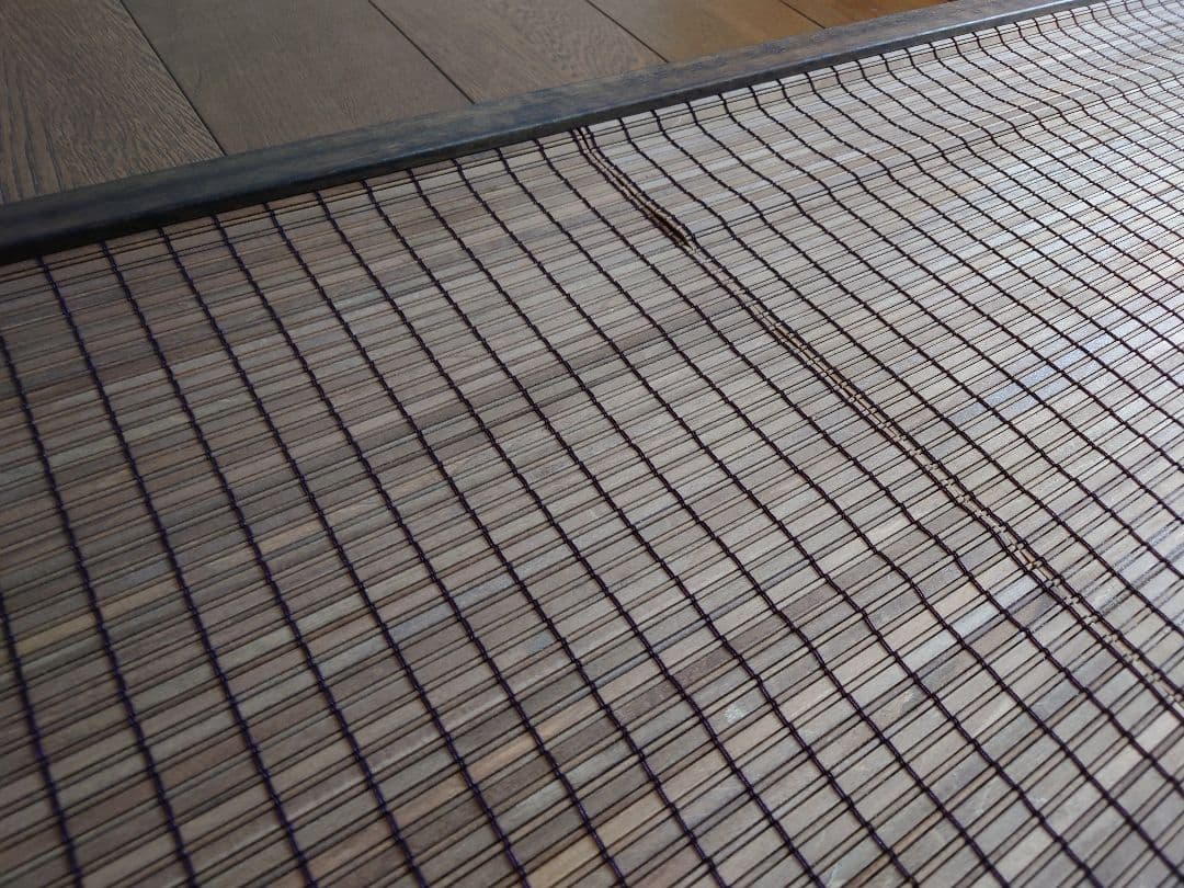 別注依頼暖簾仮写真幅約180cm（90x2）長さ約80cmと60cm 焦茶色木簾