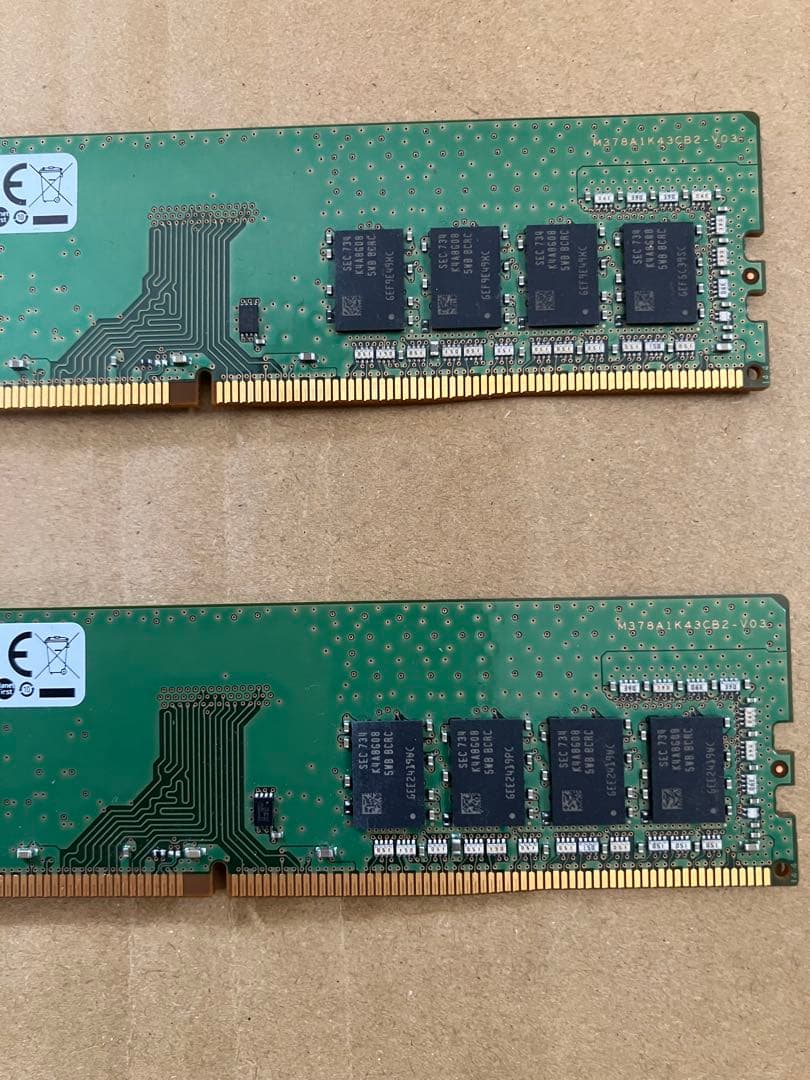 Samsung DDR4 8GB メモリー 2400MHz 2枚(16GB)