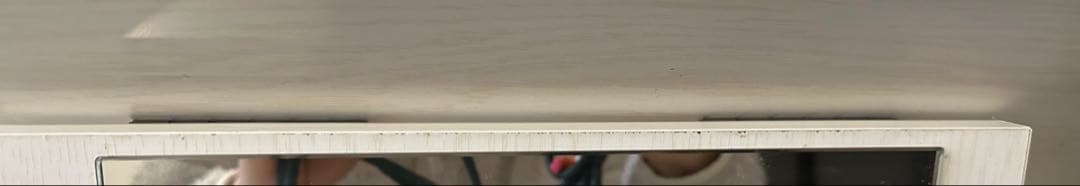 lowyaホワイト ガラス付きテーブル 引き出し付き ドレッサーテーブル