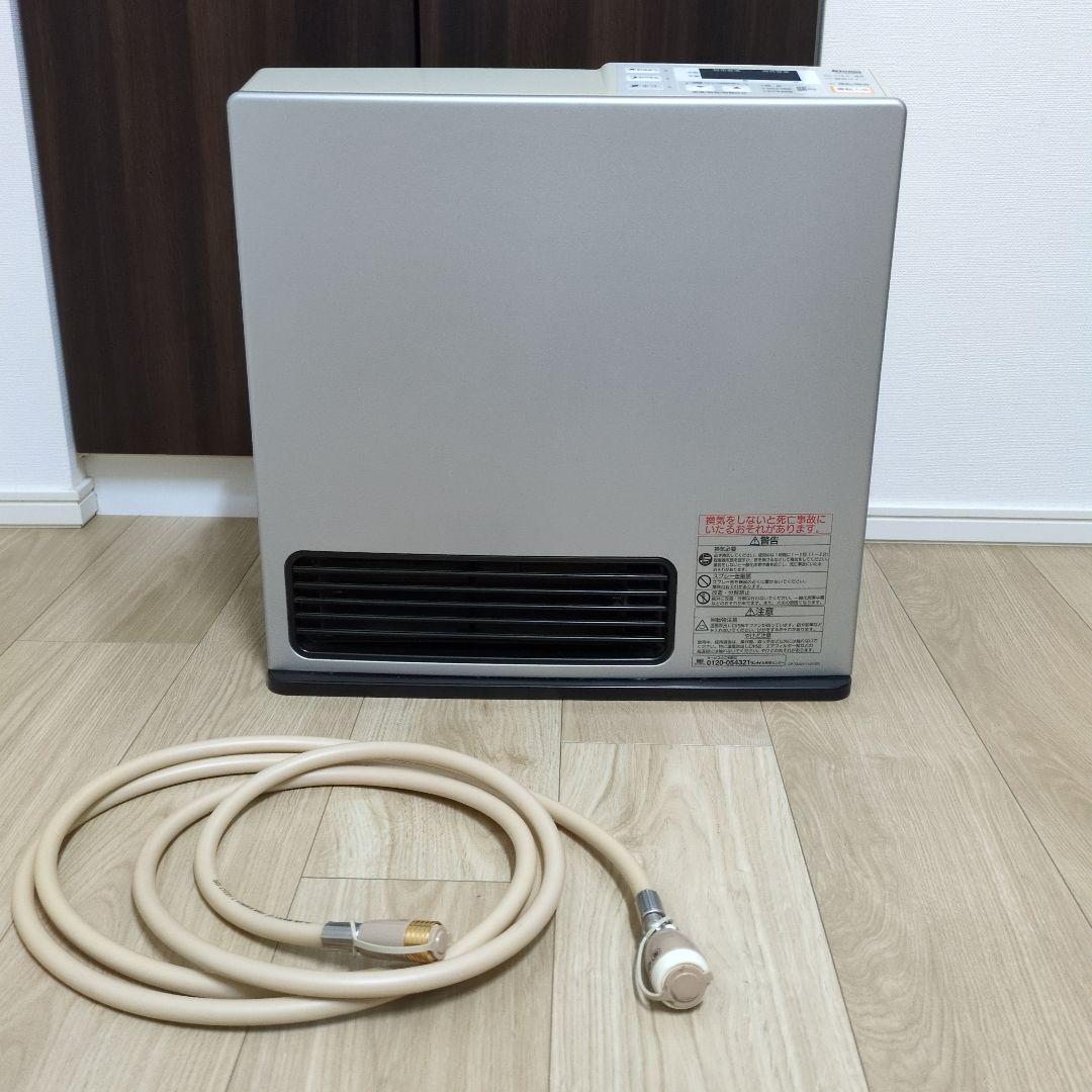 Rinnai ガスファンヒーター デジタル表示　ガスホース付き