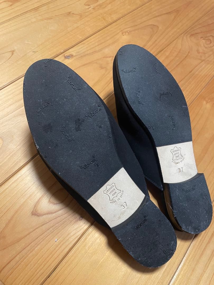 値下げしました‼︎‼︎Castellano ブラック スエード スリッポン