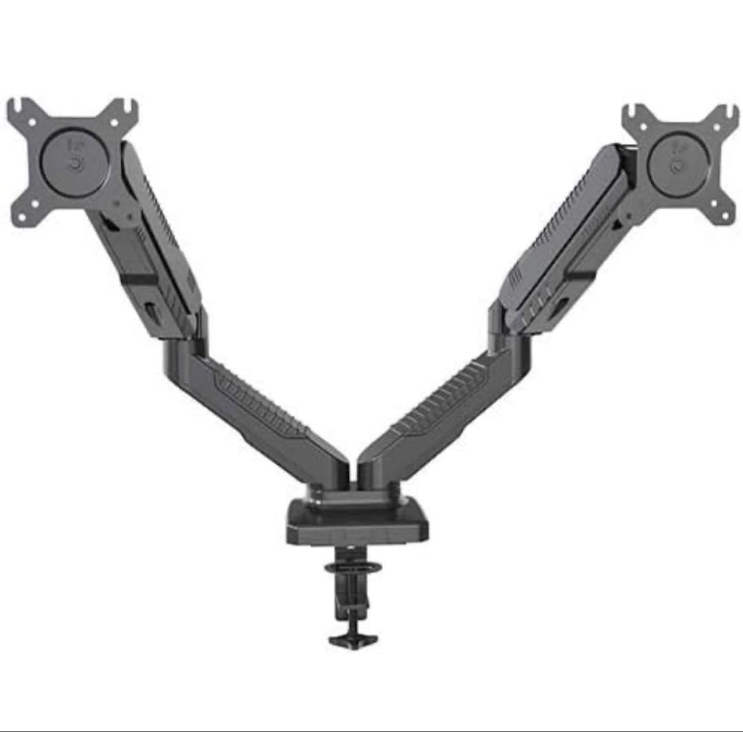 Lumen MA-GS207BK ガススプリング式 ２面液晶ディスプレイアーム