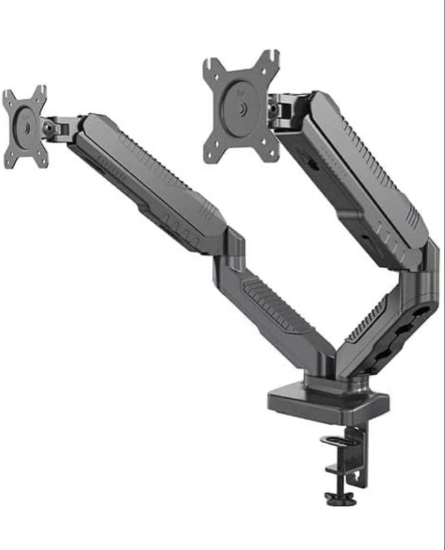 Lumen MA-GS207BK ガススプリング式 ２面液晶ディスプレイアーム