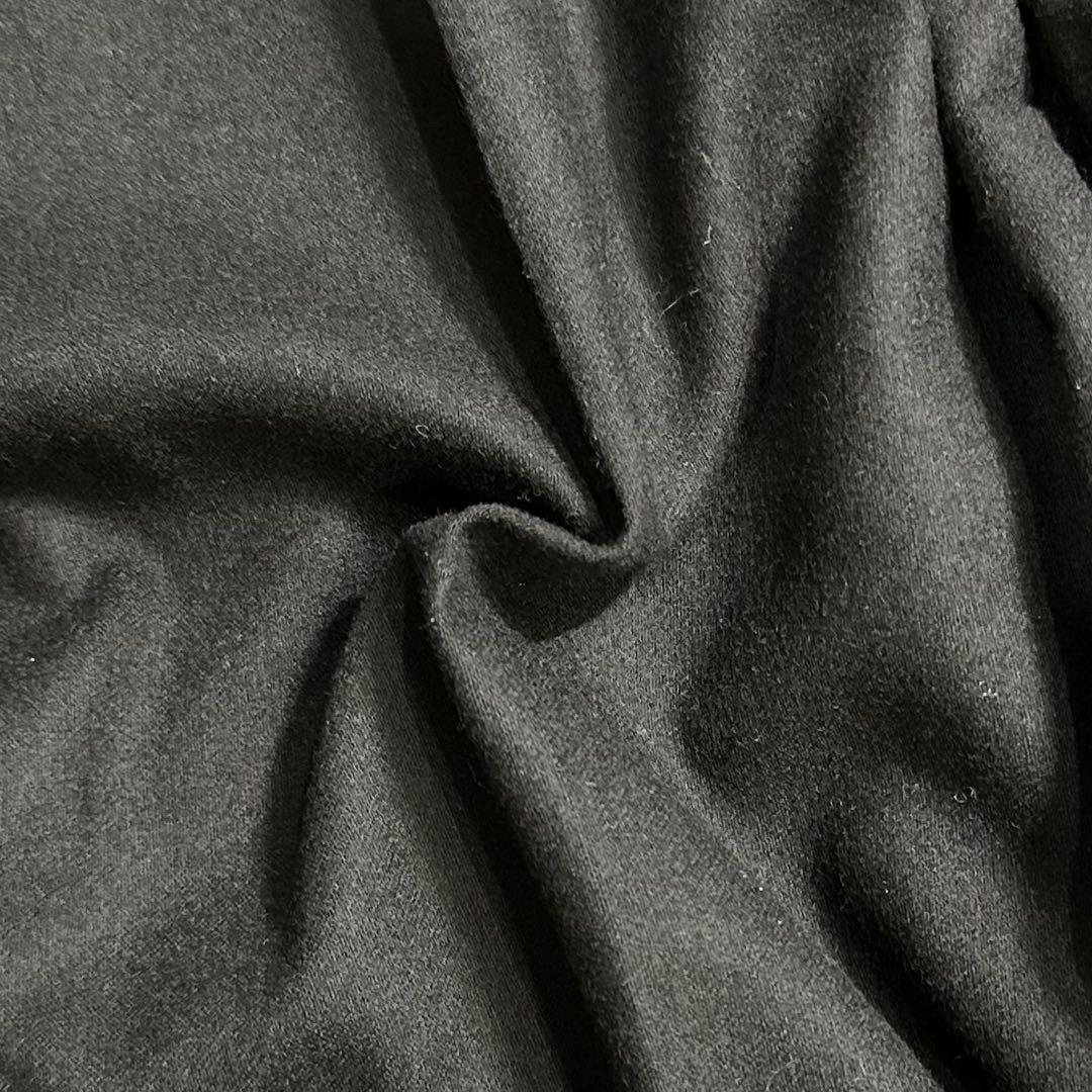 00s Lands’ End 【ウール　フランネル　ツータック　スラックス　黒】