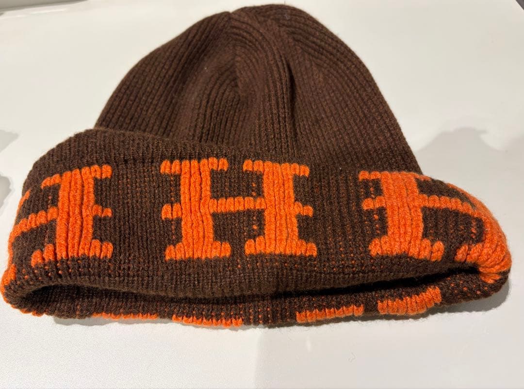 エルメス / HERMES マルジェラ期 Hロゴ カシミヤ ニット帽