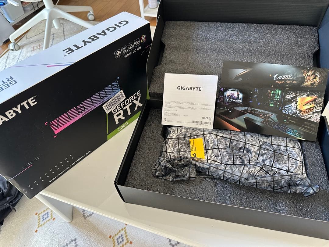 グラフィックボード・グラボ・ビデオカード GIGABYTE GeForce RTX 3060 VISION OC 12GB