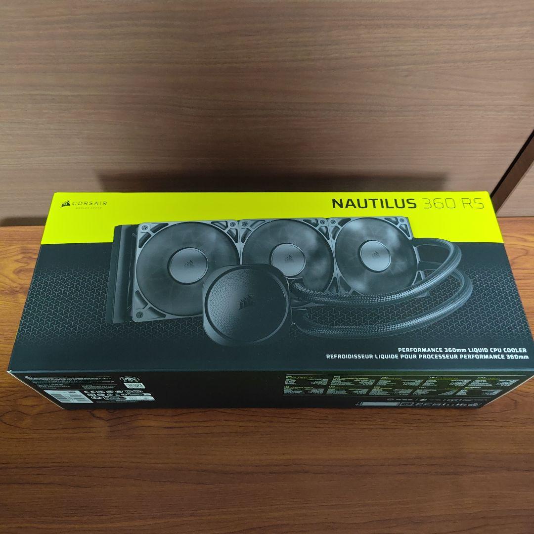 【未使用】corsair NAUTILUS 360 RS 簡易水冷クーラー