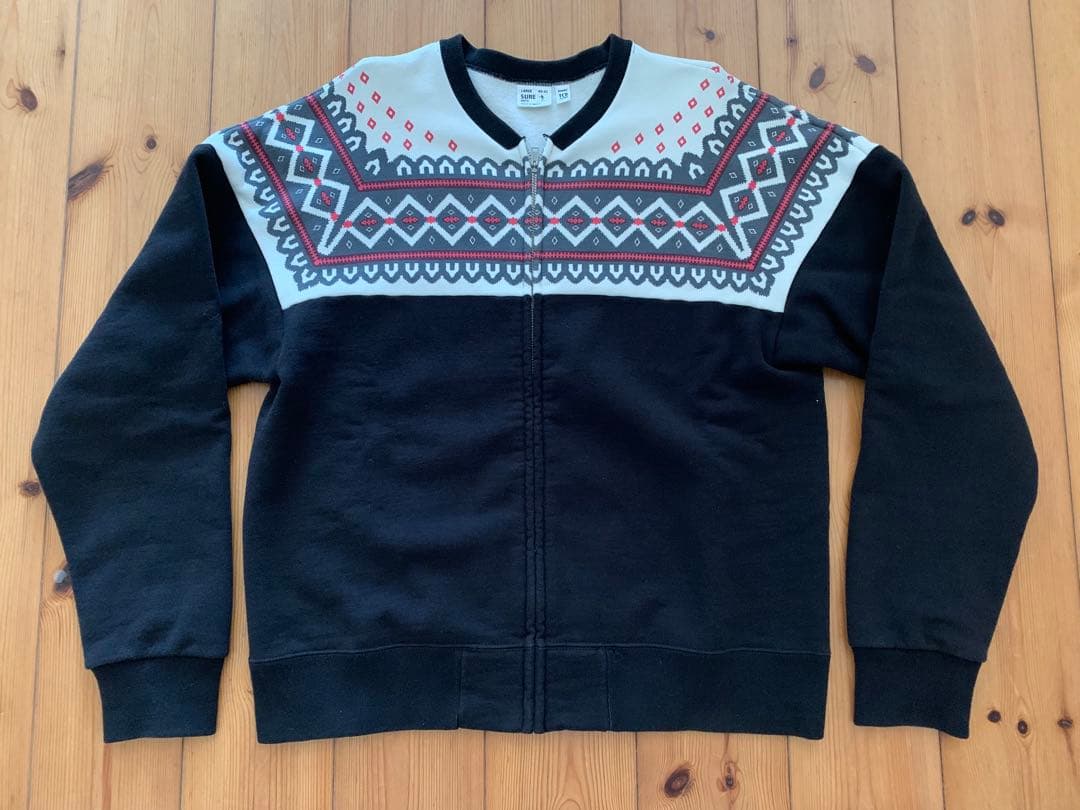 TCB SURE XX DEVELOPMENT 雪柄ジップアップスウェット