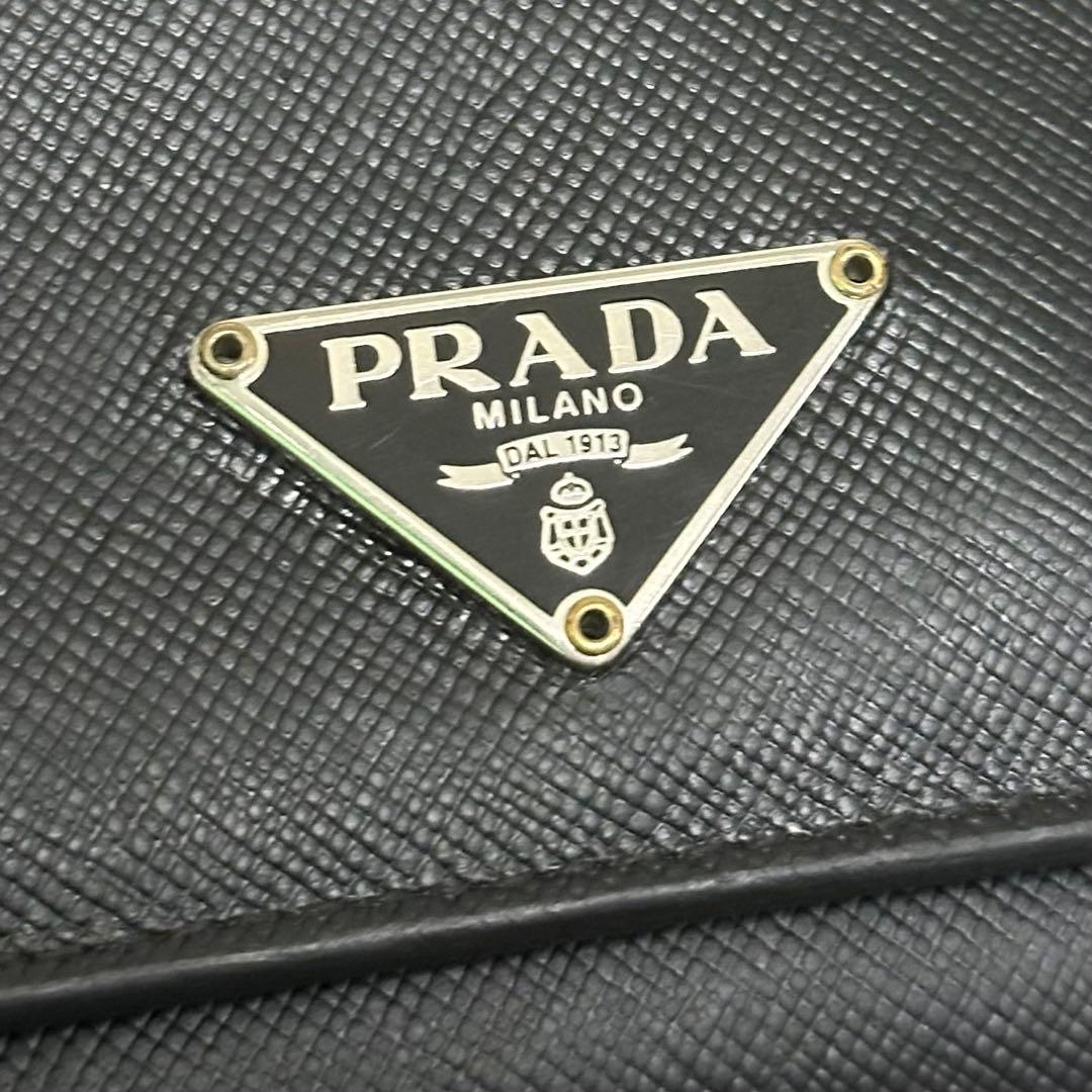 PRADA プラダ　長財布　三角ロゴ　サフィアーノレザー　ブラック