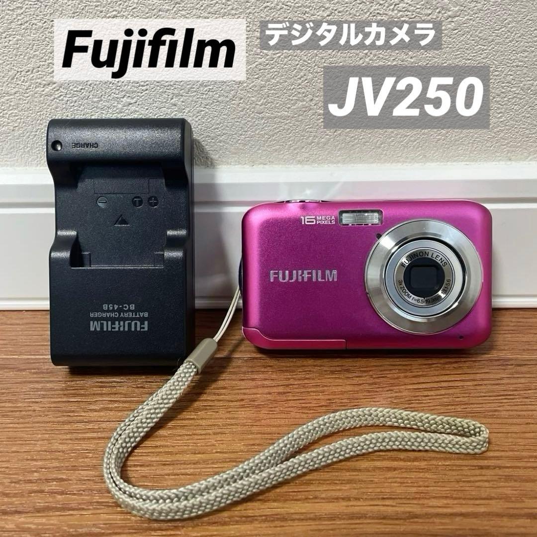 富士フィルム　コンパクトデジタルカメラ　JV250 ピンク Fujifilm
