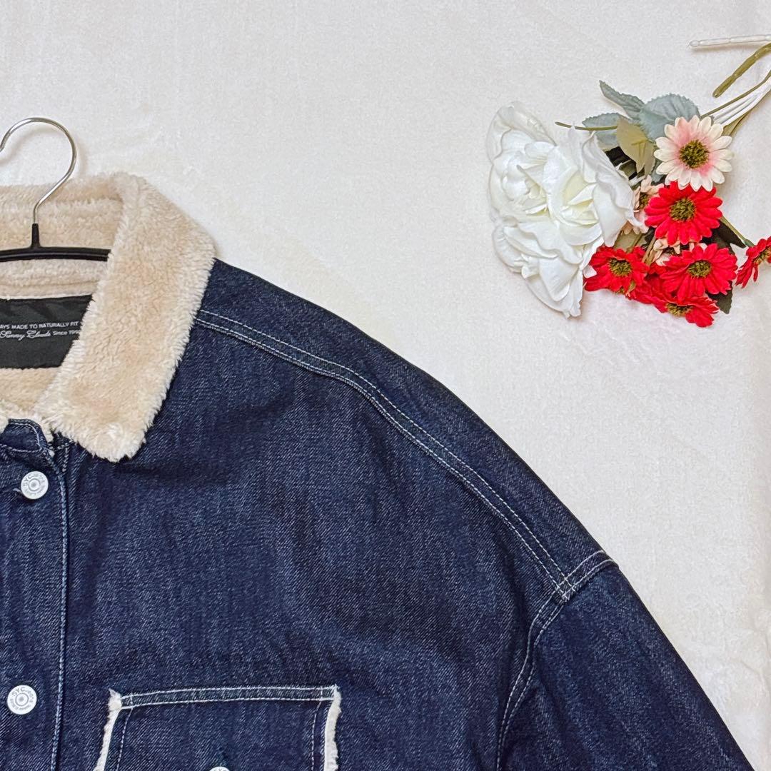 Sunny Clouds サニークラウズ 裏ボアデニムジージャンコート LL