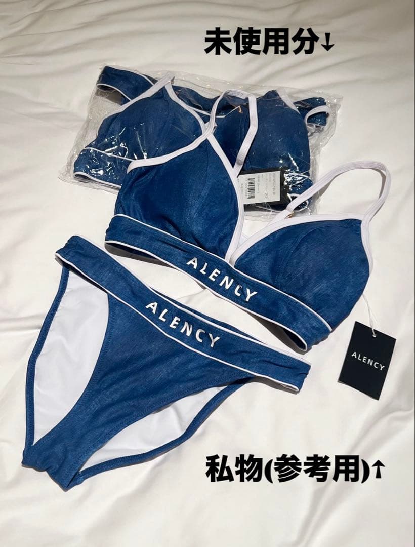 【未開封】ALENCY アレンシー 水着 ロゴ インディゴブルー