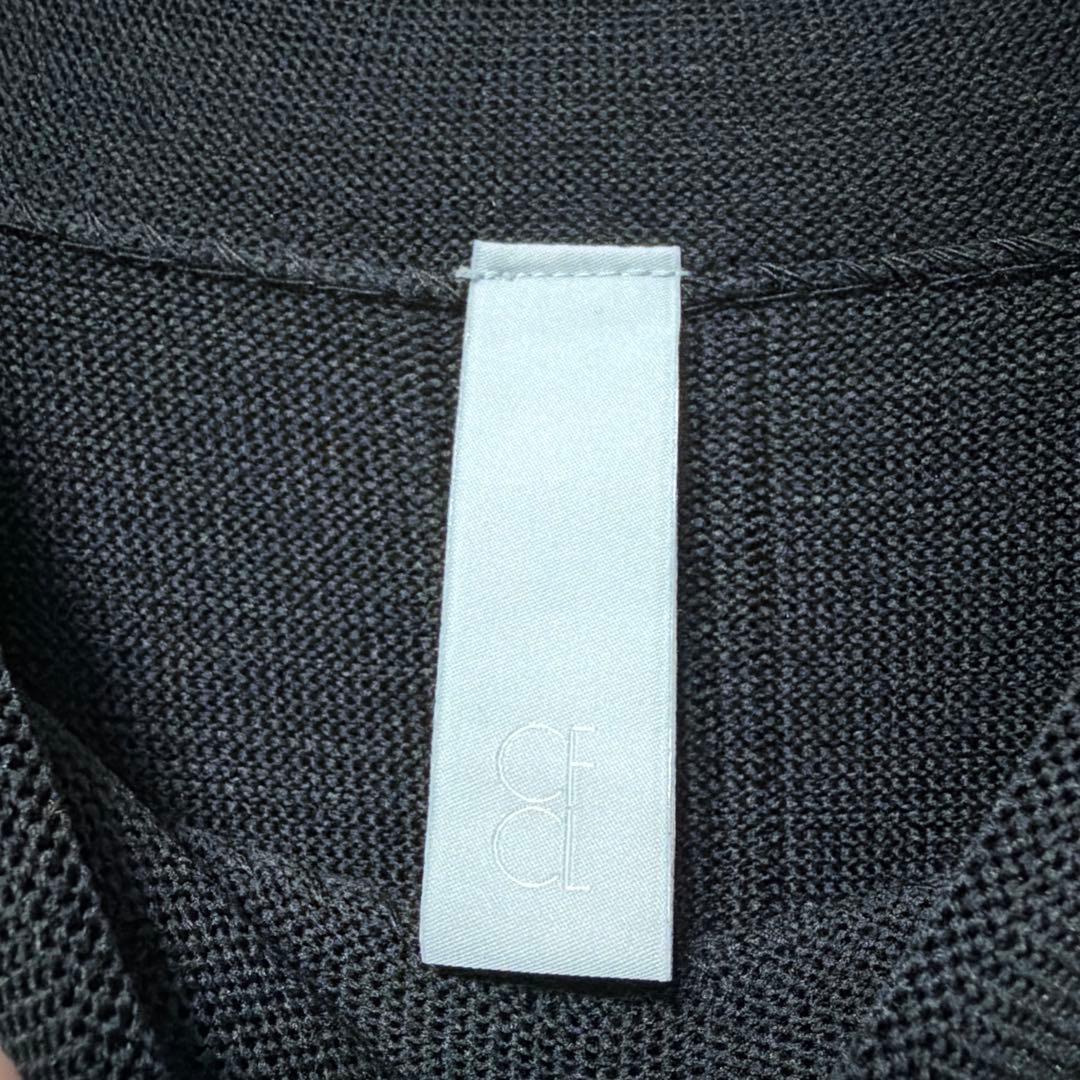 美品 CFCL ガーターモックネックロングスリーブTシャツ