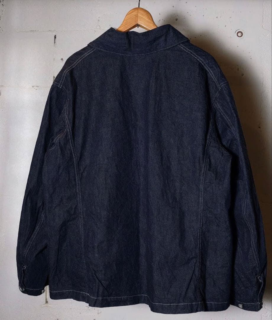 【ORDINARY FITS】ラウンドカラー デニムプルオーバー38