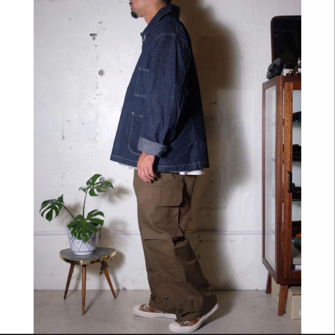 【ORDINARY FITS】ラウンドカラー デニムプルオーバー38