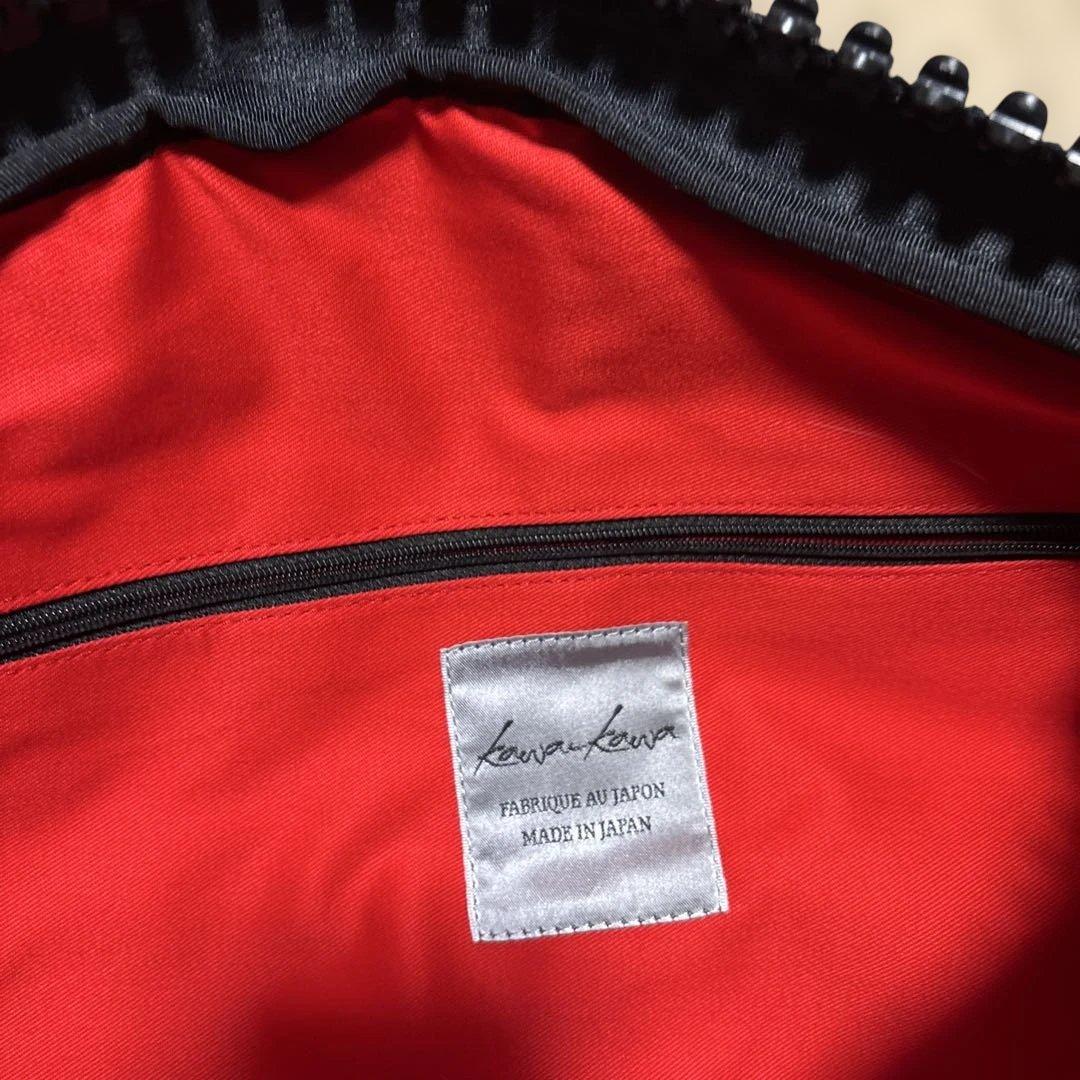 むんてま　カワカワ黒レザーオーバル型バッグ　おまけ付き