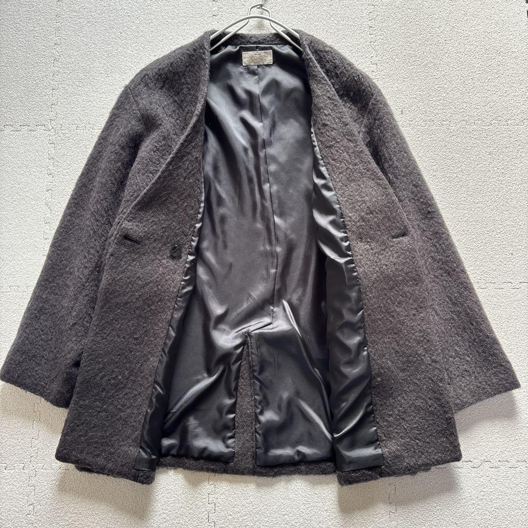 24AW relume ウールモヘヤミックスノーカラージャケット　ブラック