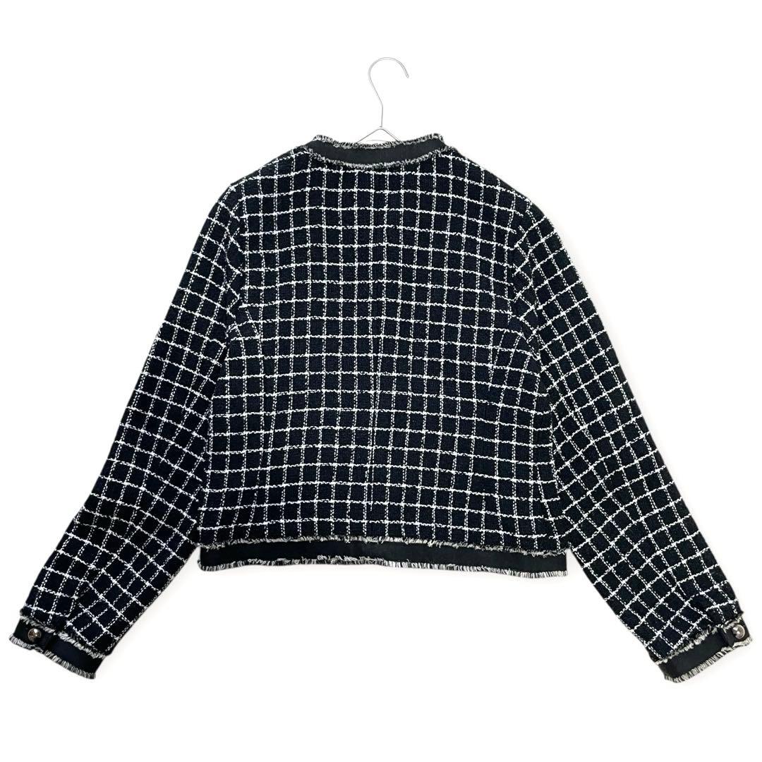 美品✨M フェンネル ツイードジャケット ノーカラージャケット FENNEL