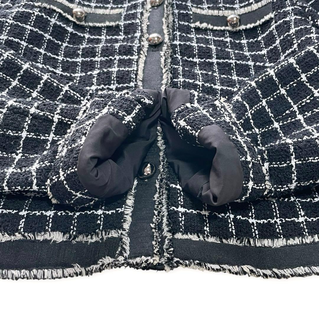 美品✨M フェンネル ツイードジャケット ノーカラージャケット FENNEL