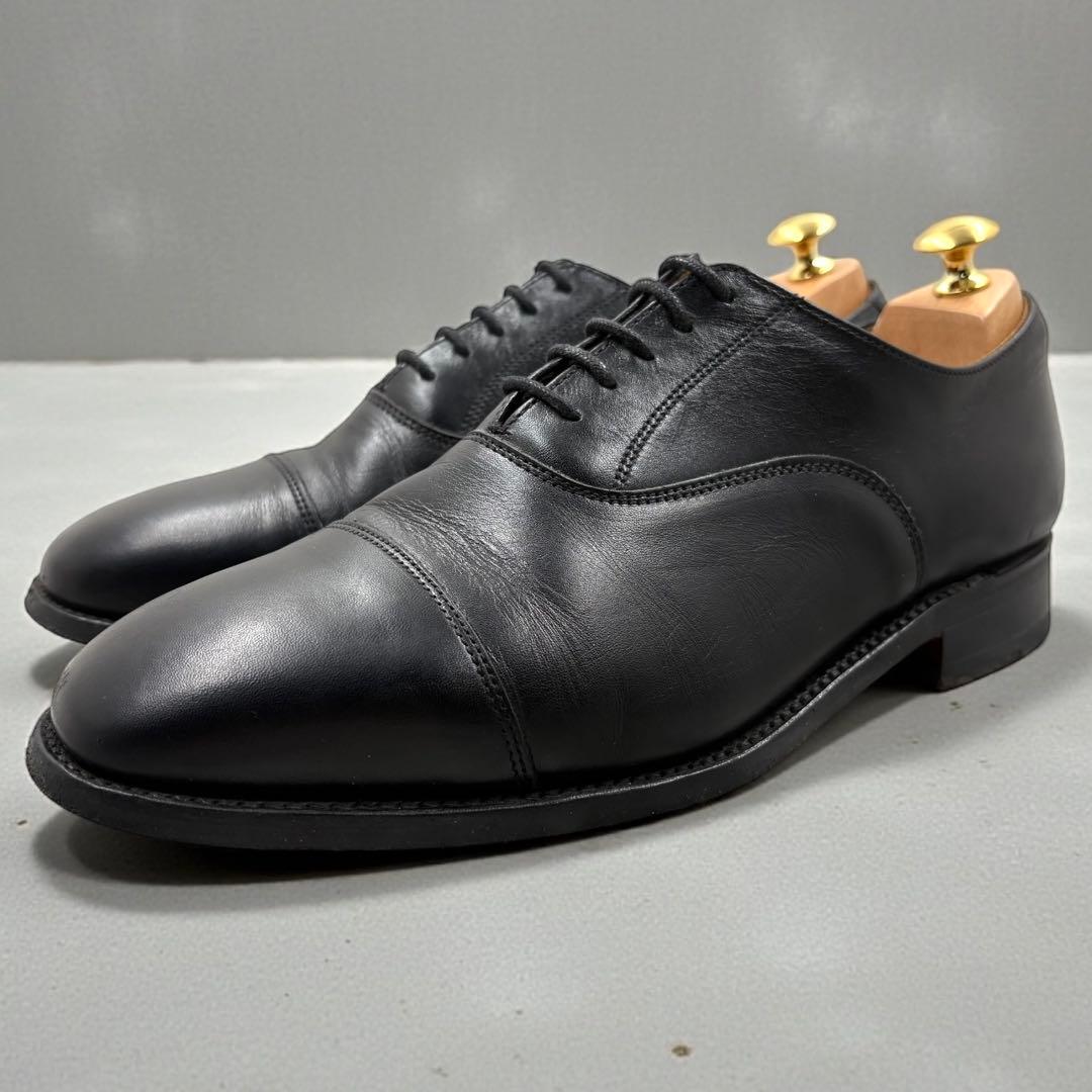 サンダース オックスフォードシューズ UK8 革靴 ブラック レザー 廃盤モデル