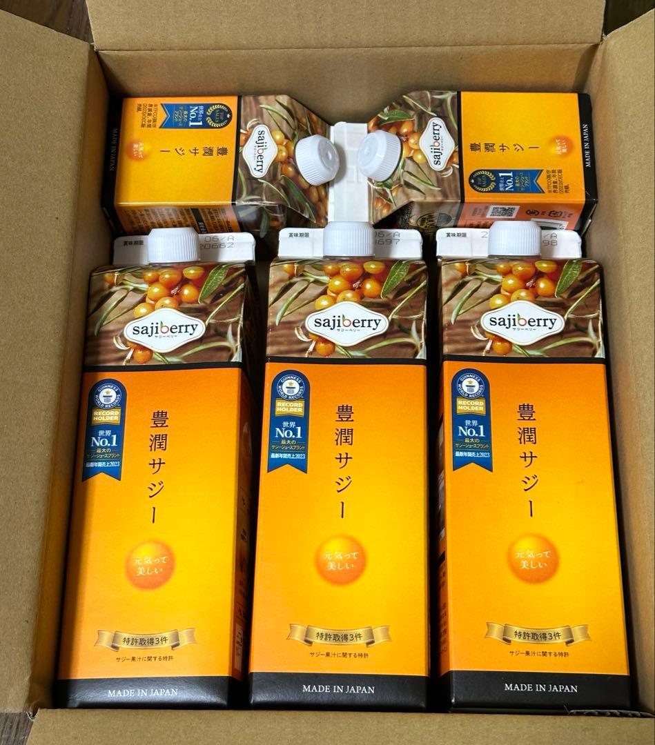 サジー 豊潤 1000ml×3 300ml×2 5本 セット