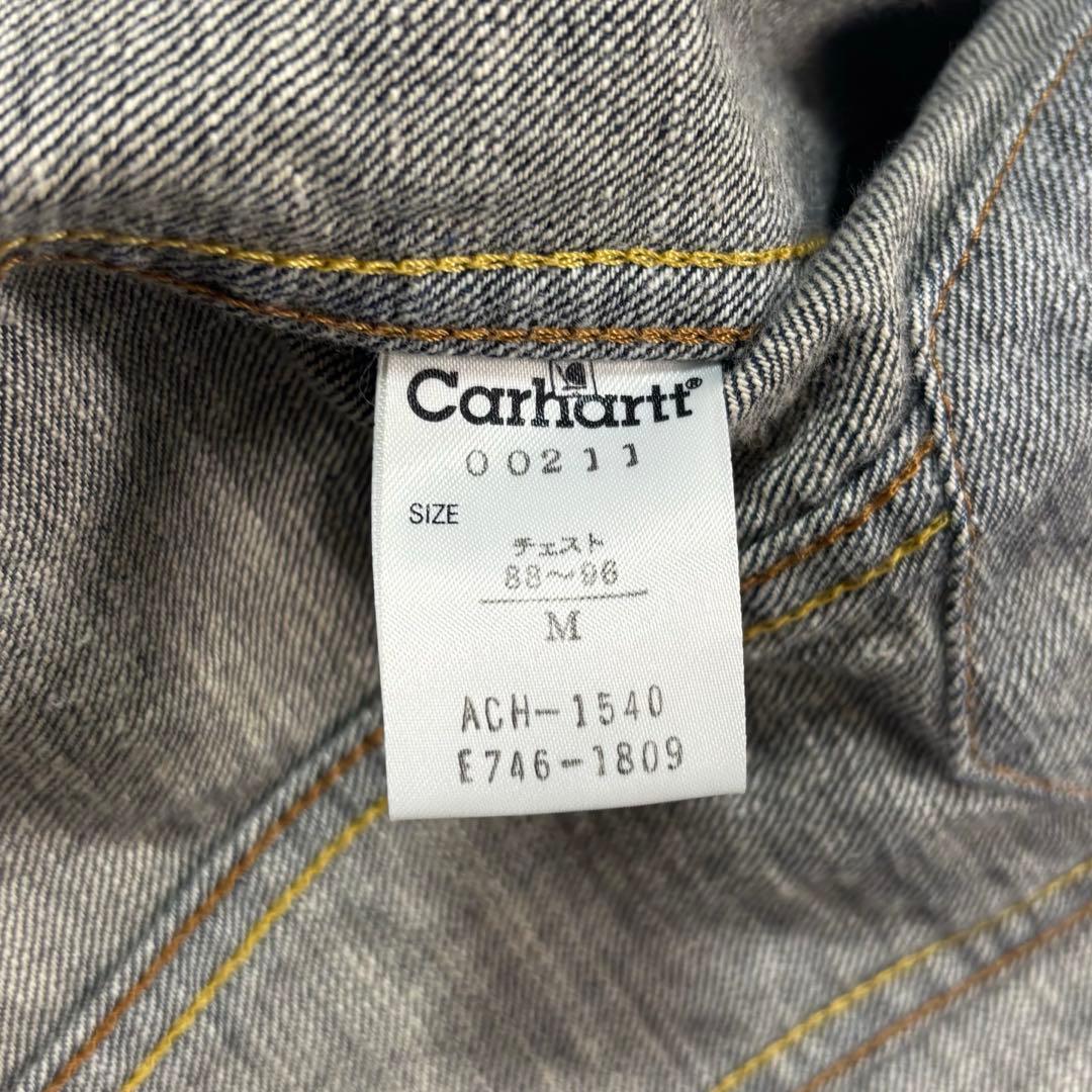 カーハート デニムジャケット インディゴ Ｇジャン 3rd 革パッチ