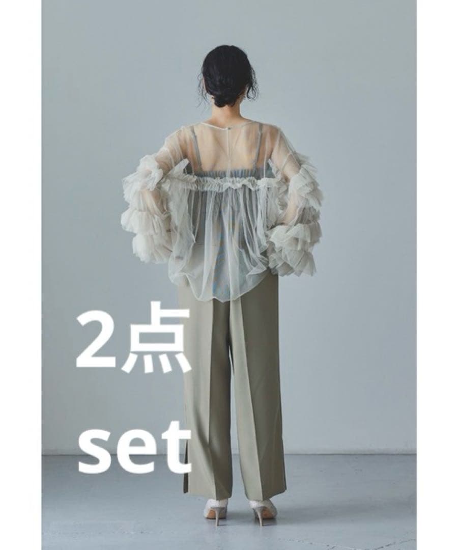 ANDRESD チュールトップス　オールインワン　セット