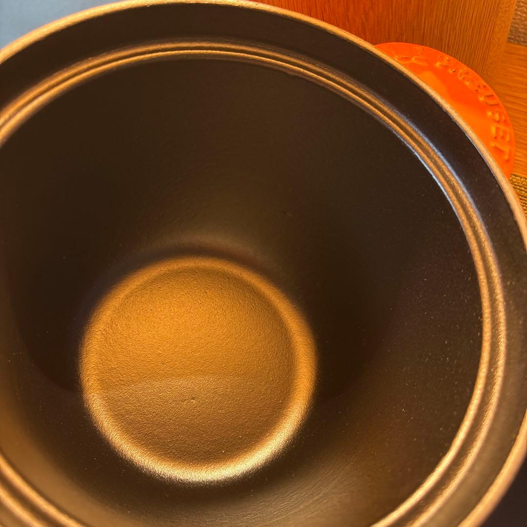 新品未使用　LE CREUSET　ココット エブリィ オレンジ 18cm