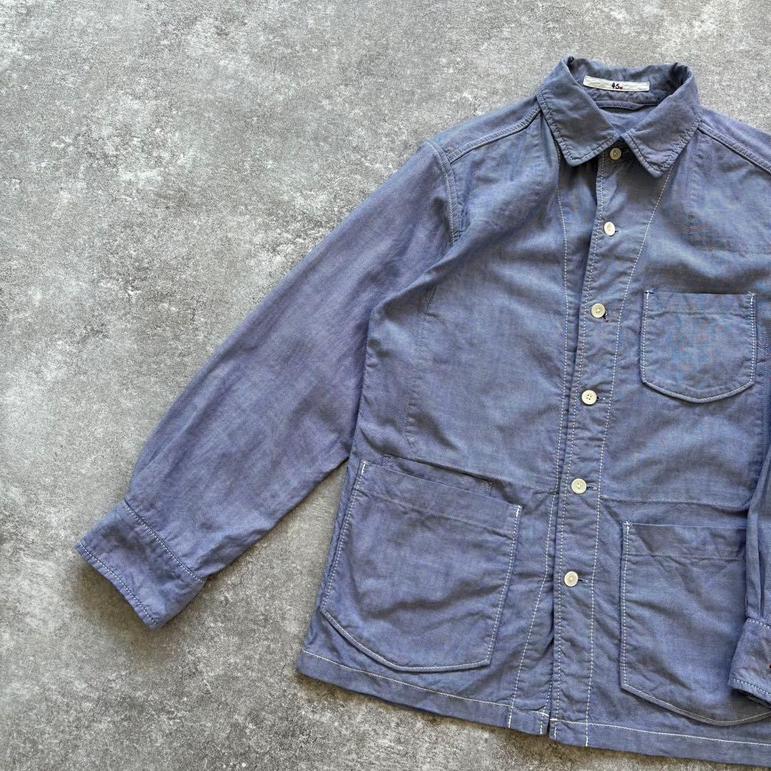 【45rpm-studio】 スビンオックスフォードシャツジャケット サイズ2