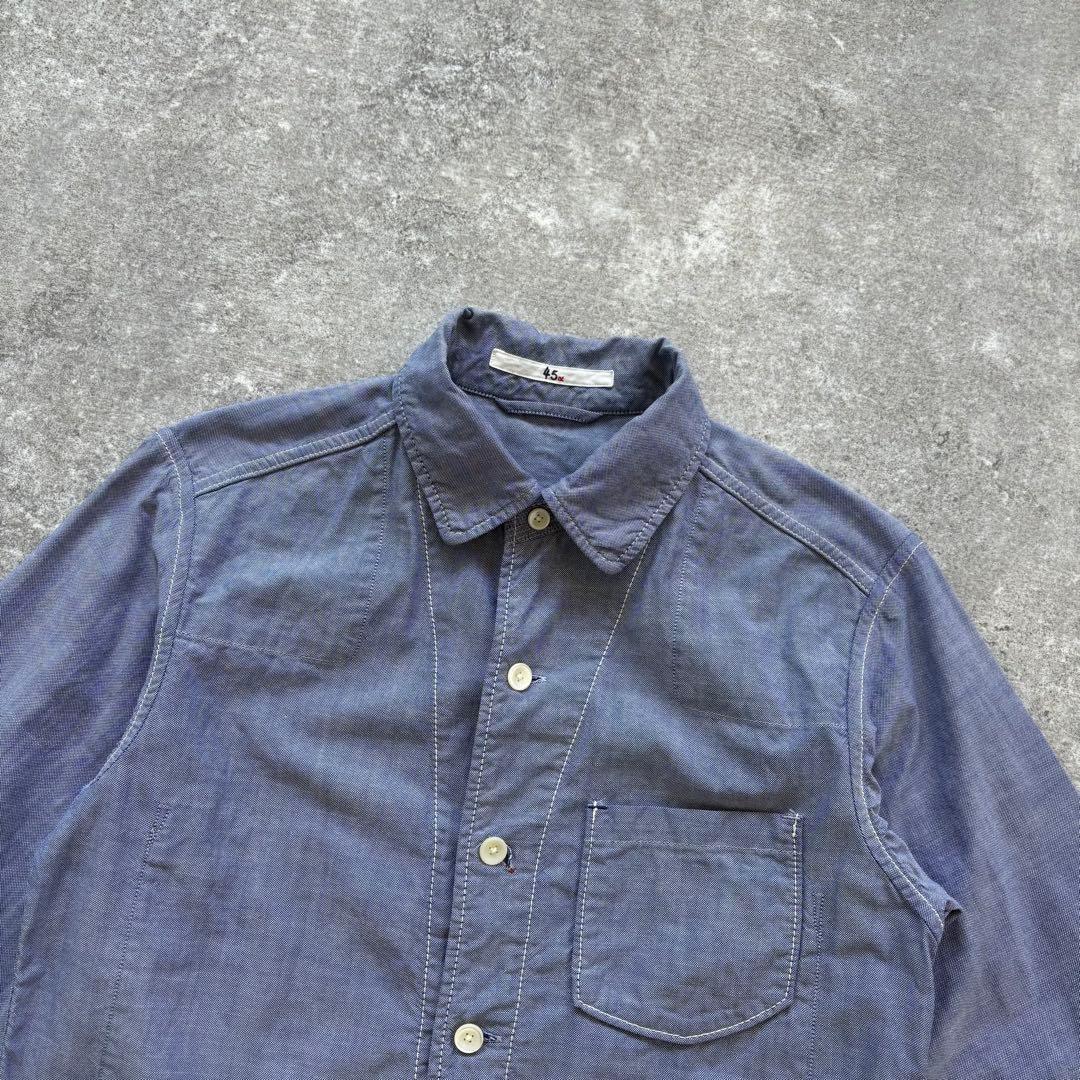 【45rpm-studio】 スビンオックスフォードシャツジャケット サイズ2