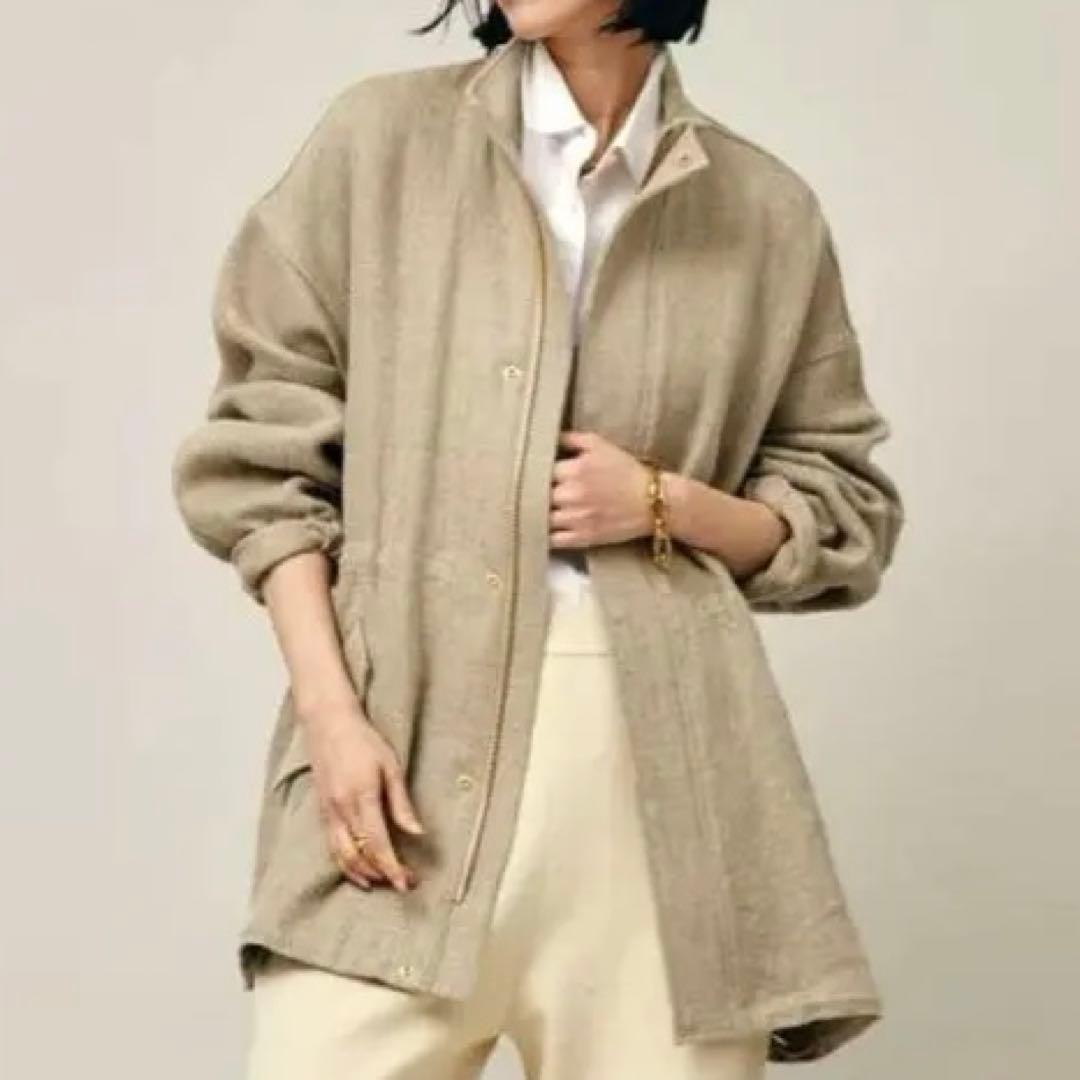 24年モデル✨カレンソロジー　セミウェットリネンツイルブルゾン 定価6.5万円