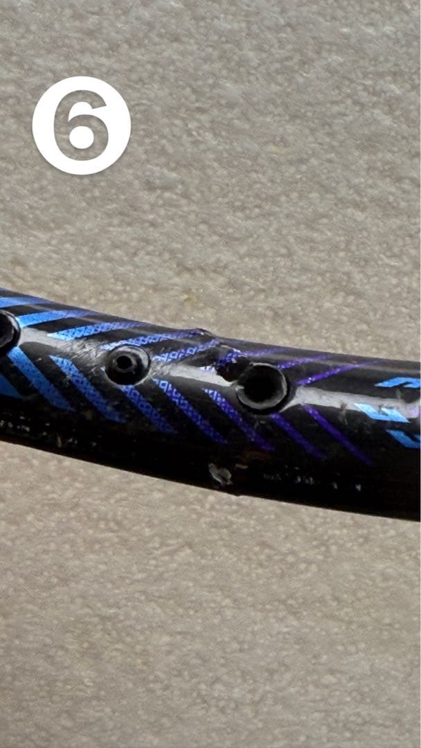 バドミントンラケットジャンク品7本