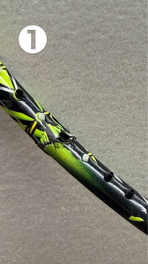 バドミントンラケットジャンク品7本