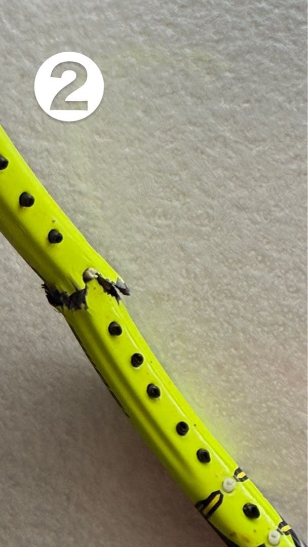 バドミントンラケットジャンク品7本