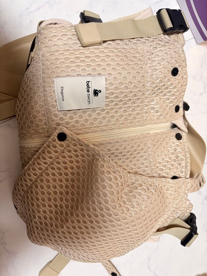 bebe swan ベストベスト抱っこ紐 ベージュ