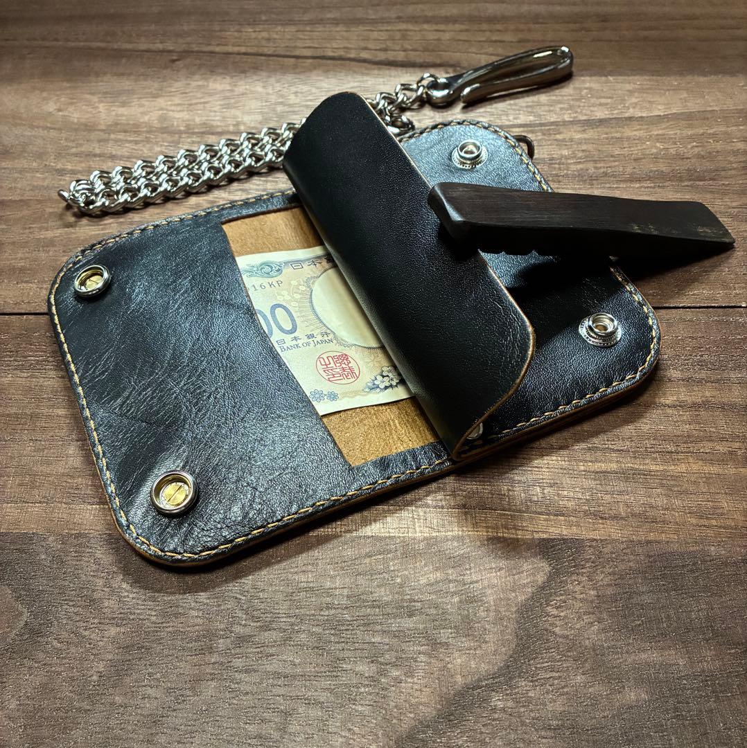 本革ミドルトラッカーウォレット
