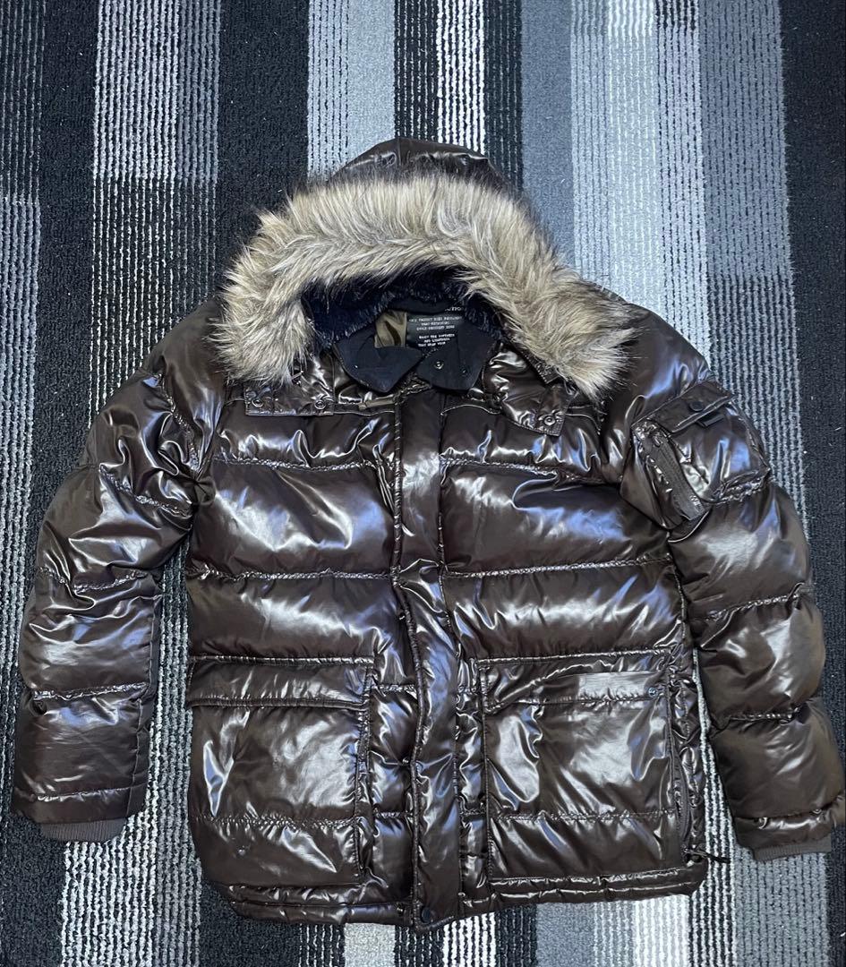 美品　old UNIQLO DOWN COLLECTION ファーダウン y2k