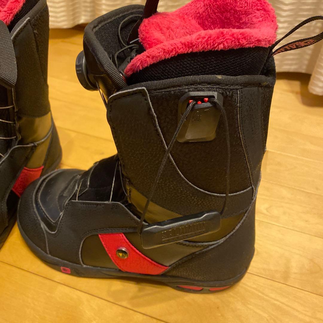 23 SALOMON スノーボードブーツ ブラック/ピンク