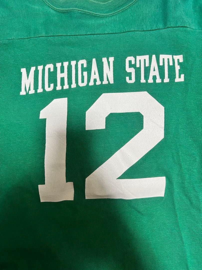 70s champion MICHIGAN STATE フットボールシャツ