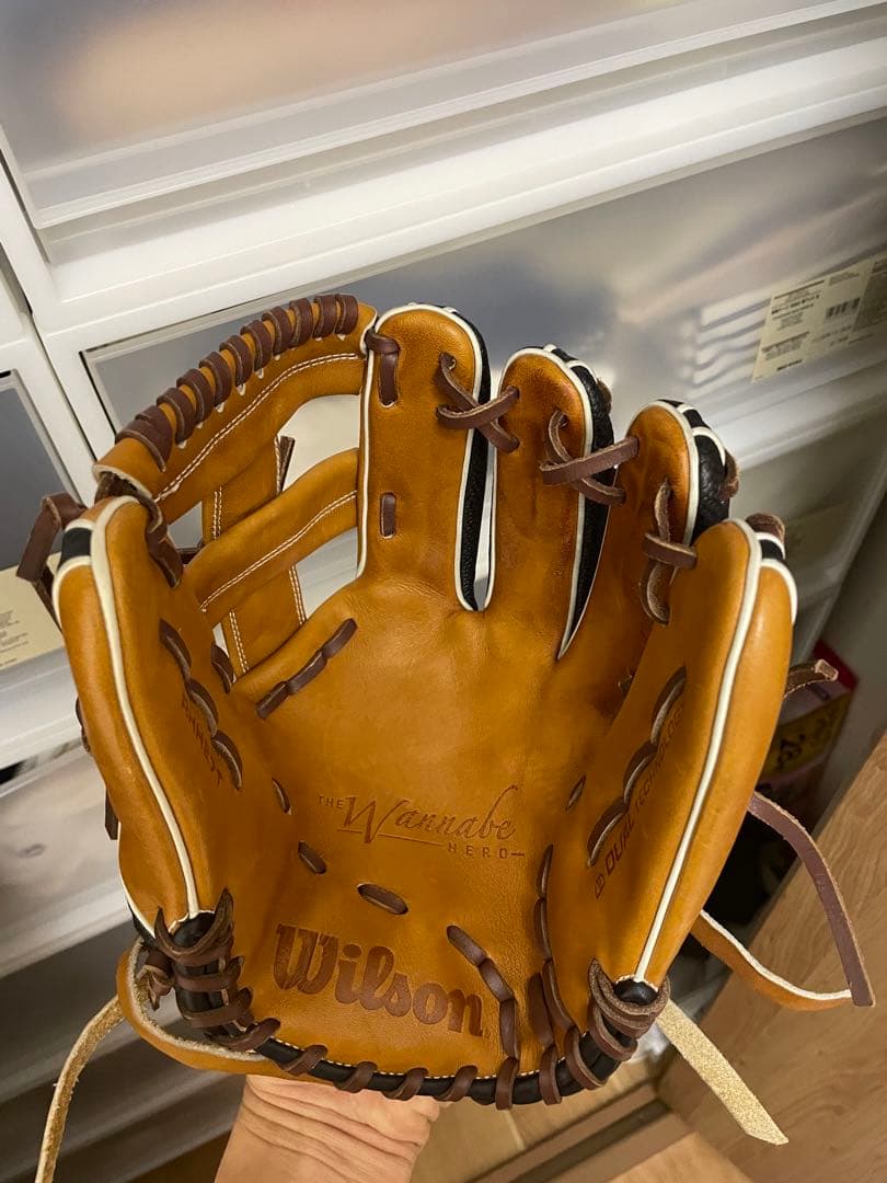 ウィルソン　Wilson　ワナビーヒーロー　軟式　内野手用　グローブ　超美品