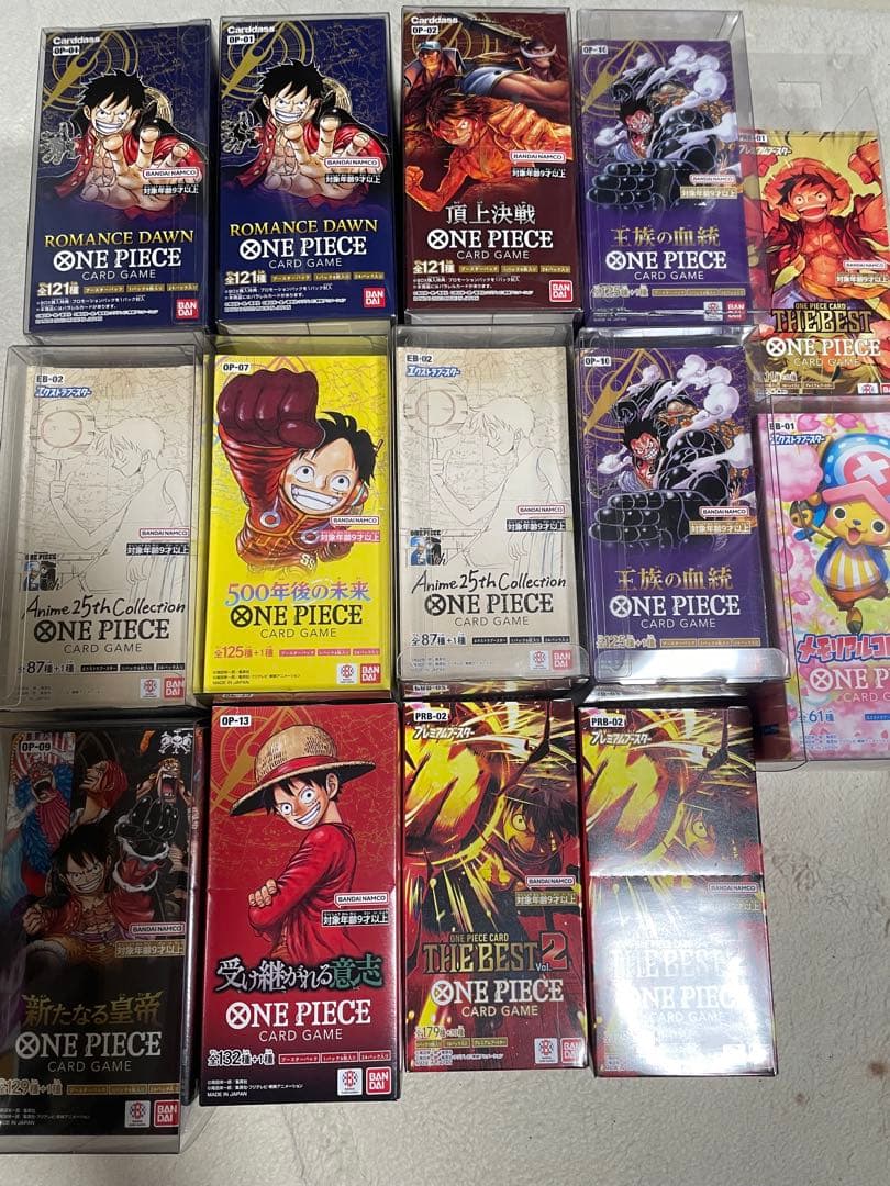 ワンピース テープ付き カードゲーム コレクション boxまとめ売り14箱