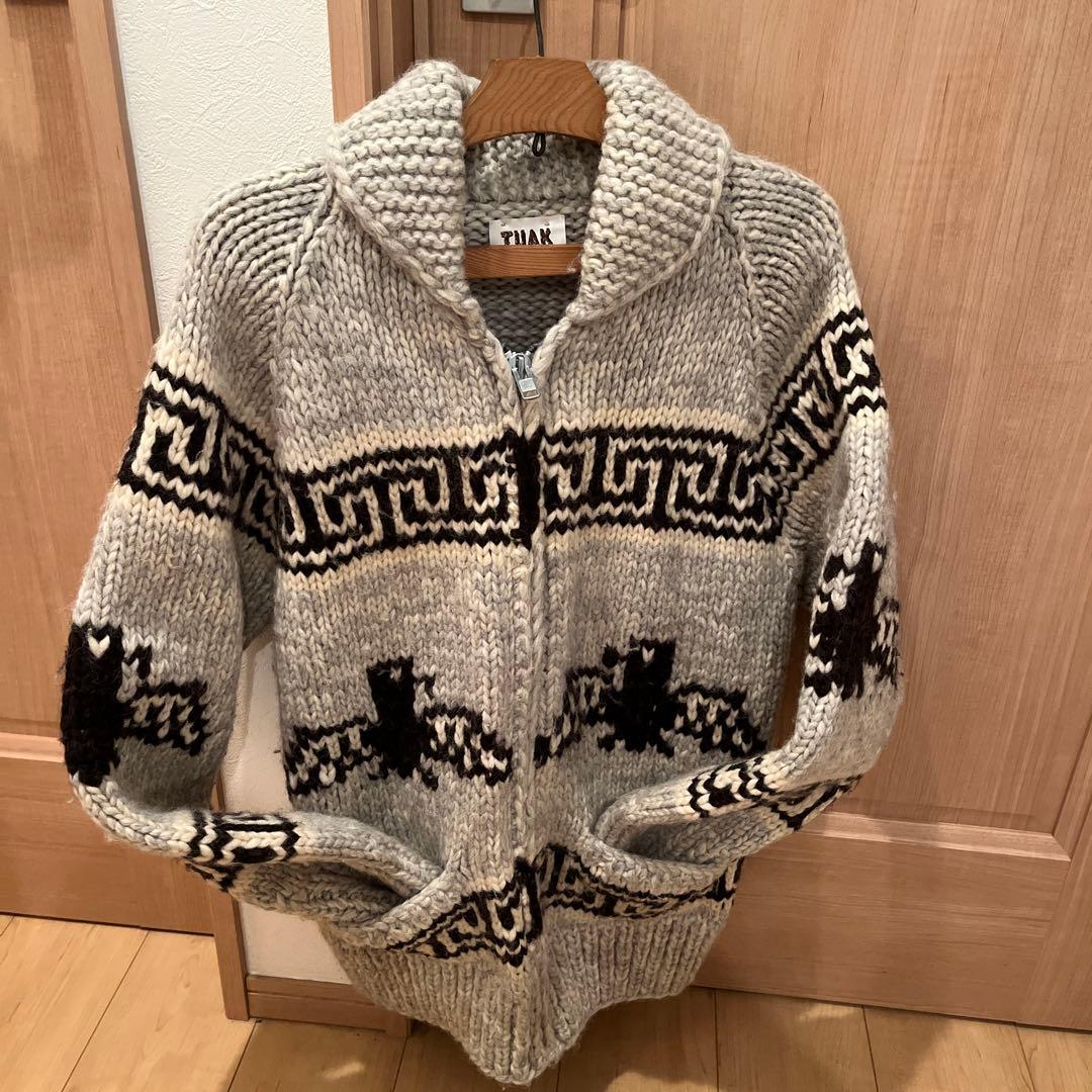 新品　カナダ産　カウチンセーター　レディース