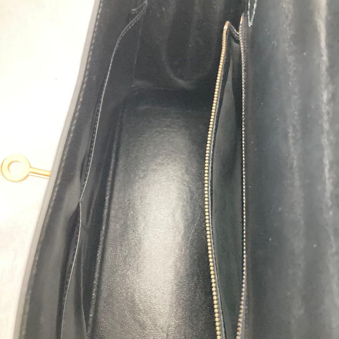 希少 エルメス ケリー 32 トワルアッシュ ブラック 〇F刻印