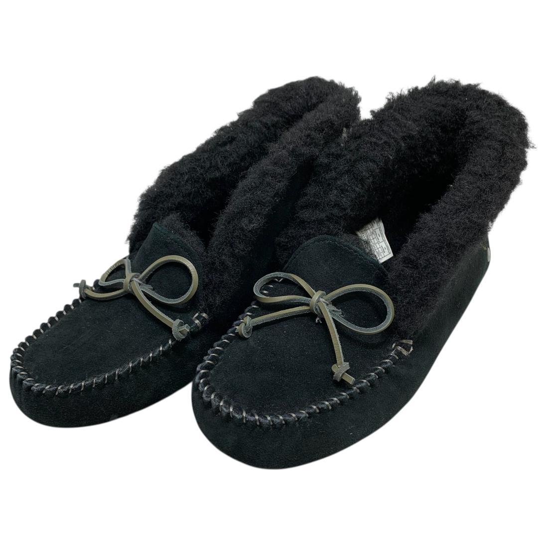 極美品 UGG アグ (24) モカシン ブーツ ボア ムートン アレーナ 本革